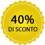 40% Discount Yellow Badge